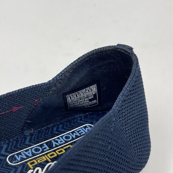 Skechers Cleo Stretch Fit Shoes Womens 8.5 Blue Vegan Ballet Flats Casual Comfy - Picture 12 of 15